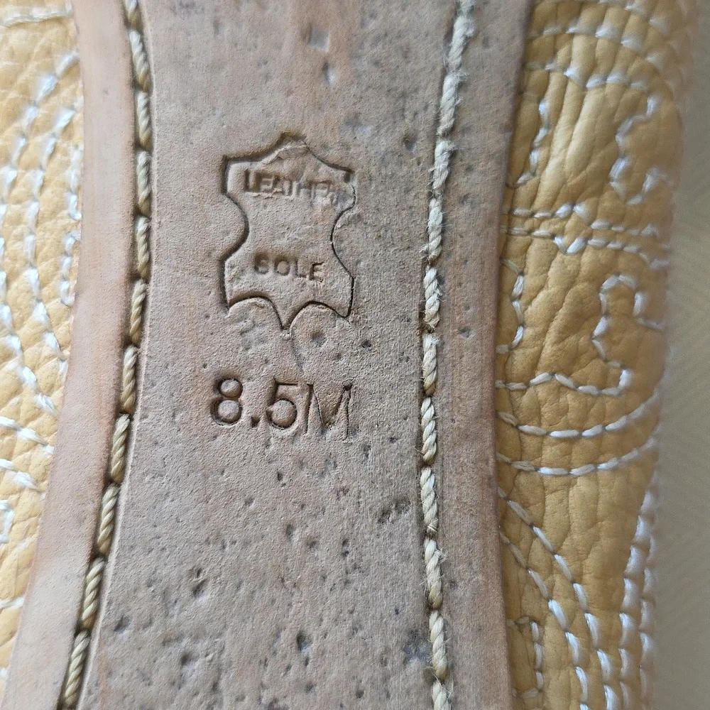 🌸tory Burch Chelsea Gold‎ Ballet Flats 8.5